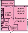 Купити квартиру, Сахарова Академика ул., Одеса, Суворовський район, 1  кімнатна, 34 кв.м, 1 060 000 грн