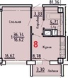 Buy an apartment, Astashkina-ul, Ukraine, Odesa, Primorskiy district, 1  bedroom, 37 кв.м, 1 490 000 uah